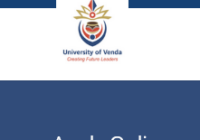 University Of Venda Online Application Date 2026-2027