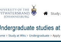 University Of The Witwatersrand Online Application Date 2026-2027